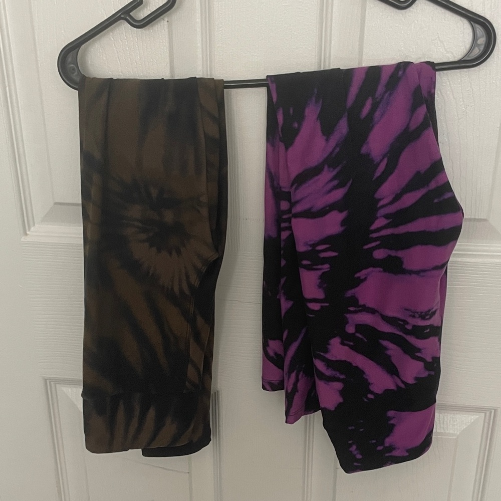 LuLaRoe Tween Tie-Dye Leggings Pair